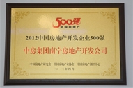 2012年中國房地產(chǎn)企業(yè)500強(qiáng)